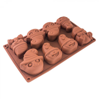 Форма силиконовая Тыква в шляпе 8 яч. 630503