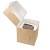 Коробка под 1капкейк 100*100*100 с окном (крафт) 040106