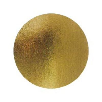 Подложка картонная круг №12 золото (50шт) 64163
